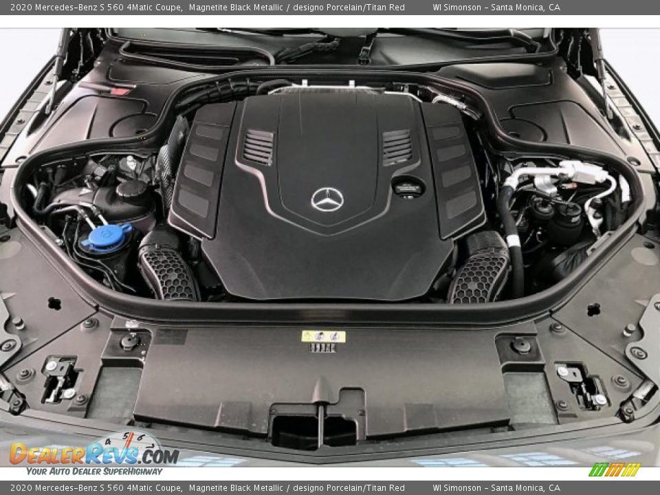 2020 Mercedes-Benz S 560 4Matic Coupe Magnetite Black Metallic / designo Porcelain/Titan Red Photo #9