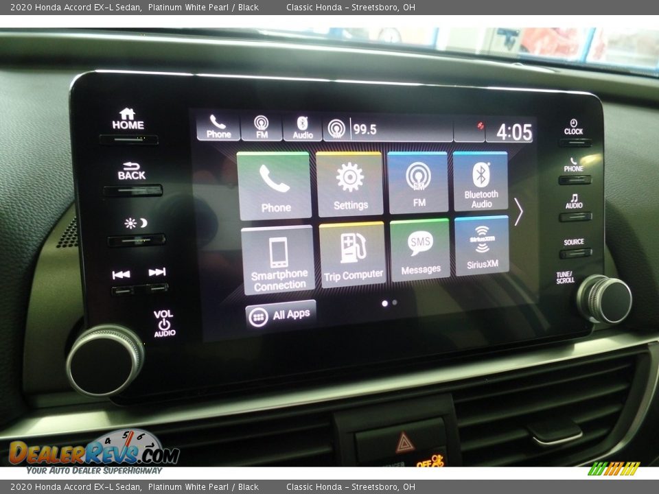 2020 Honda Accord EX-L Sedan Platinum White Pearl / Black Photo #15