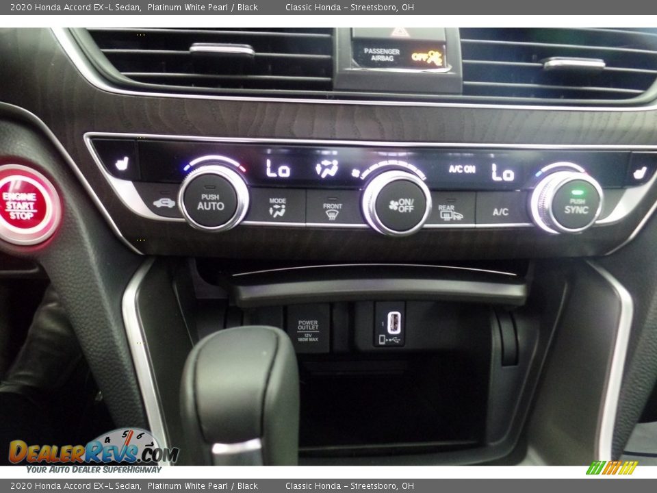 2020 Honda Accord EX-L Sedan Platinum White Pearl / Black Photo #17