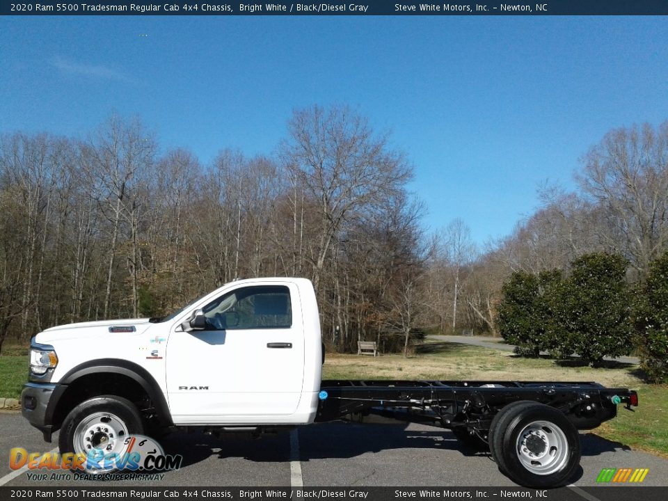 2020 Ram 5500 Tradesman Regular Cab 4x4 Chassis Bright White / Black/Diesel Gray Photo #1