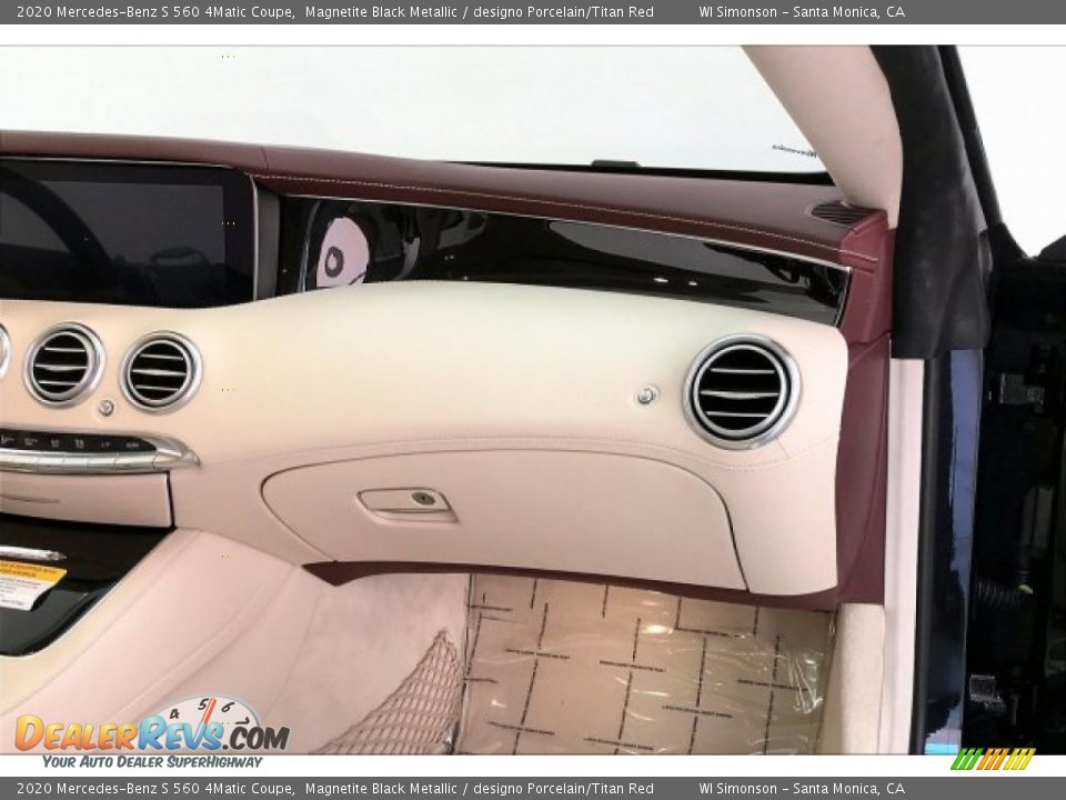 2020 Mercedes-Benz S 560 4Matic Coupe Magnetite Black Metallic / designo Porcelain/Titan Red Photo #28