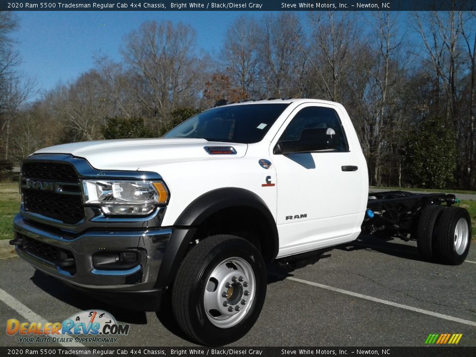 2020 Ram 5500 Tradesman Regular Cab 4x4 Chassis Bright White / Black/Diesel Gray Photo #2