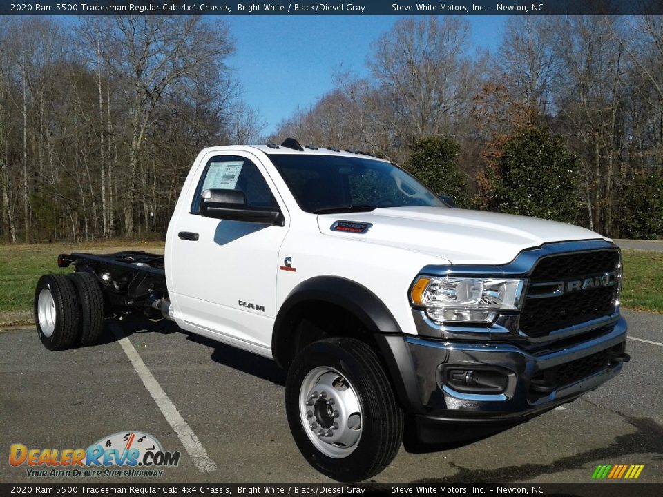 2020 Ram 5500 Tradesman Regular Cab 4x4 Chassis Bright White / Black/Diesel Gray Photo #4