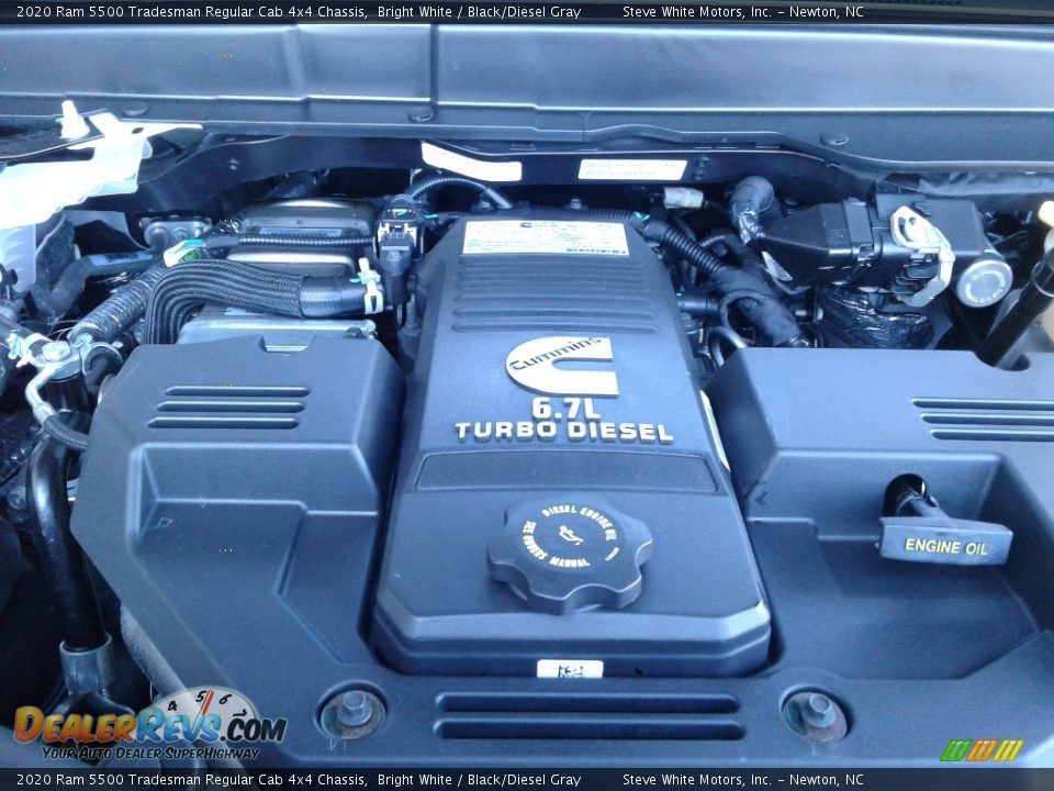 2020 Ram 5500 Tradesman Regular Cab 4x4 Chassis Bright White / Black/Diesel Gray Photo #9
