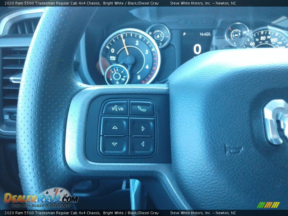 2020 Ram 5500 Tradesman Regular Cab 4x4 Chassis Bright White / Black/Diesel Gray Photo #14