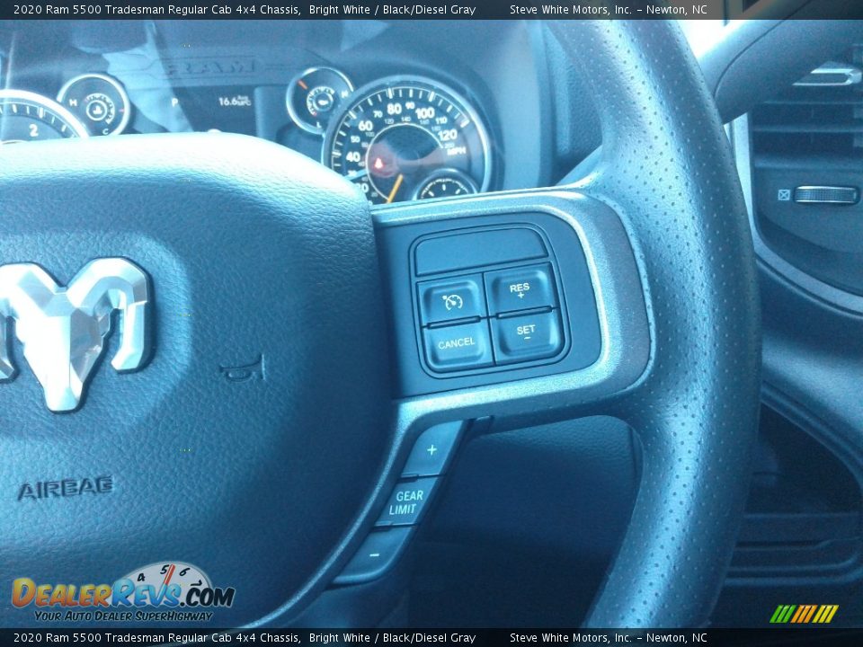 2020 Ram 5500 Tradesman Regular Cab 4x4 Chassis Bright White / Black/Diesel Gray Photo #15