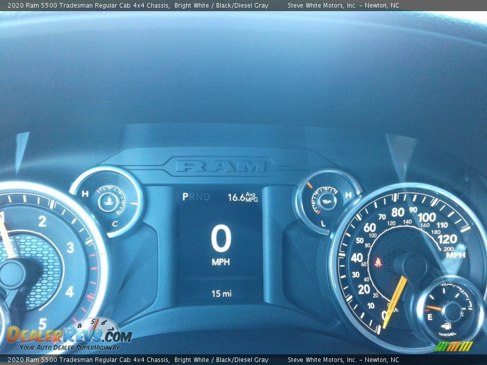 2020 Ram 5500 Tradesman Regular Cab 4x4 Chassis Bright White / Black/Diesel Gray Photo #16