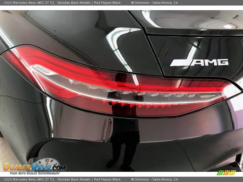 2020 Mercedes-Benz AMG GT 53 Obsidian Black Metallic / Red Pepper/Black Photo #24
