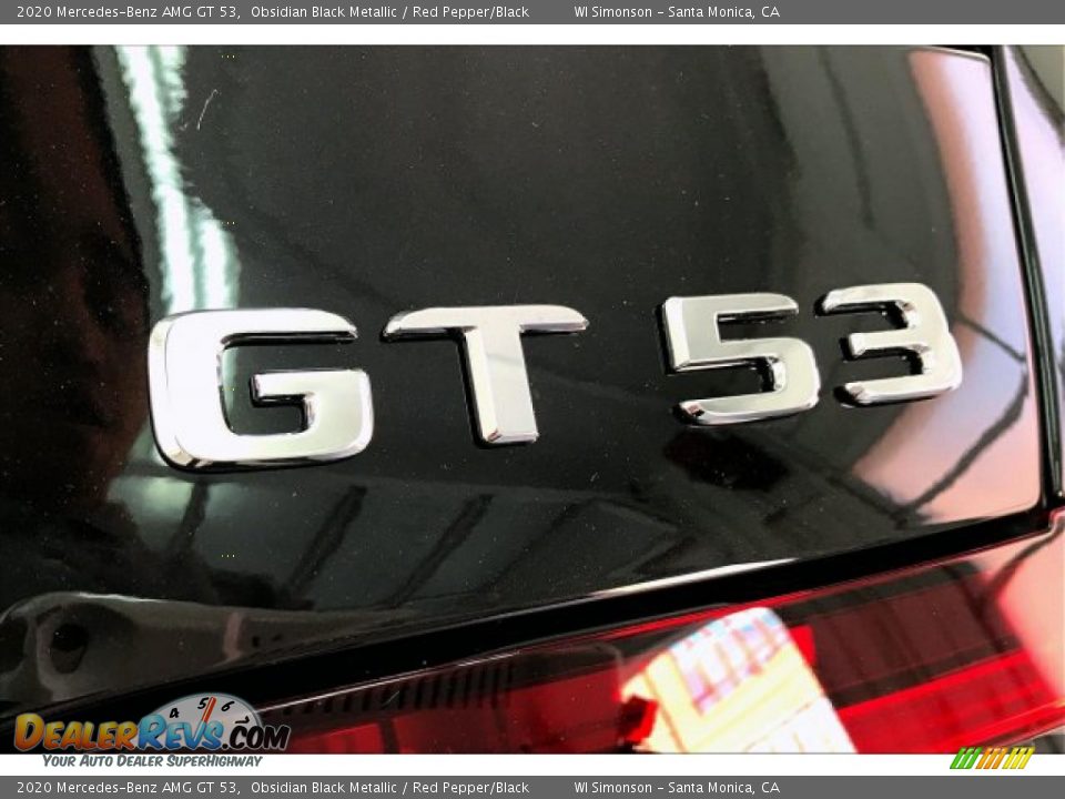 2020 Mercedes-Benz AMG GT 53 Obsidian Black Metallic / Red Pepper/Black Photo #25