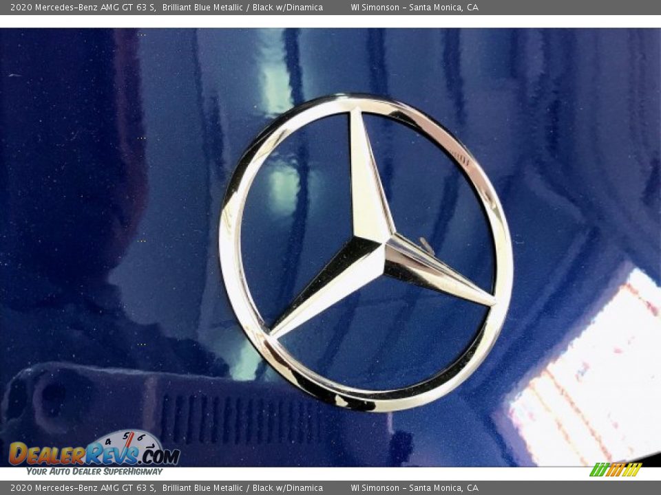 2020 Mercedes-Benz AMG GT 63 S Brilliant Blue Metallic / Black w/Dinamica Photo #6