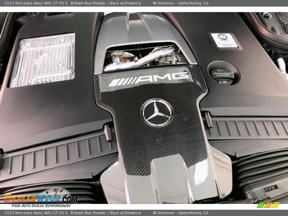 2020 Mercedes-Benz AMG GT 63 S Brilliant Blue Metallic / Black w/Dinamica Photo #29