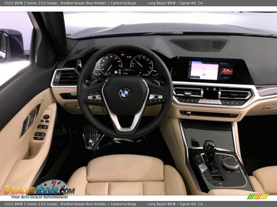 2020 BMW 3 Series 330i Sedan Mediterranean Blue Metallic / Canberra Beige Photo #4