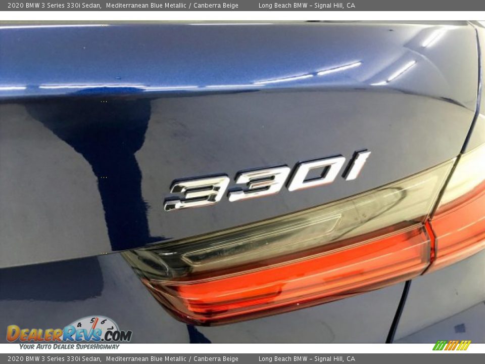2020 BMW 3 Series 330i Sedan Mediterranean Blue Metallic / Canberra Beige Photo #7
