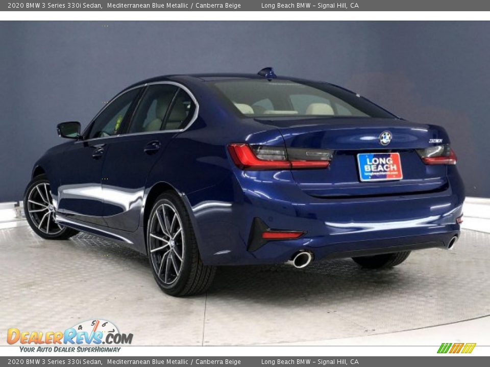 2020 BMW 3 Series 330i Sedan Mediterranean Blue Metallic / Canberra Beige Photo #10