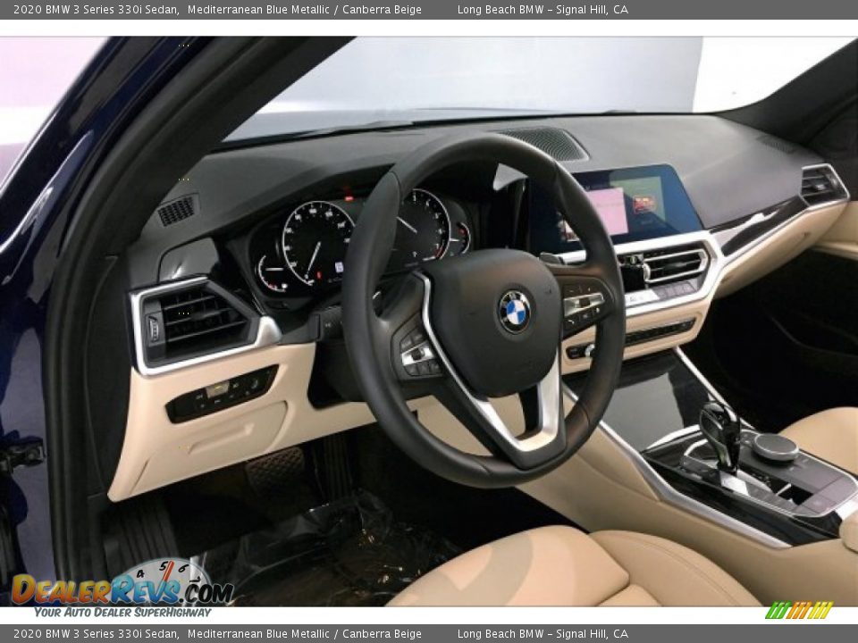 2020 BMW 3 Series 330i Sedan Mediterranean Blue Metallic / Canberra Beige Photo #17