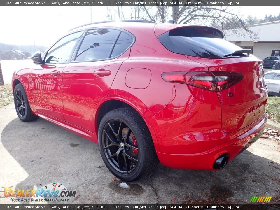 2020 Alfa Romeo Stelvio TI AWD Alfa Rosso (Red) / Black Photo #6