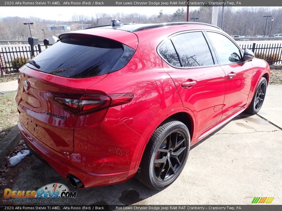 2020 Alfa Romeo Stelvio TI AWD Alfa Rosso (Red) / Black Photo #8