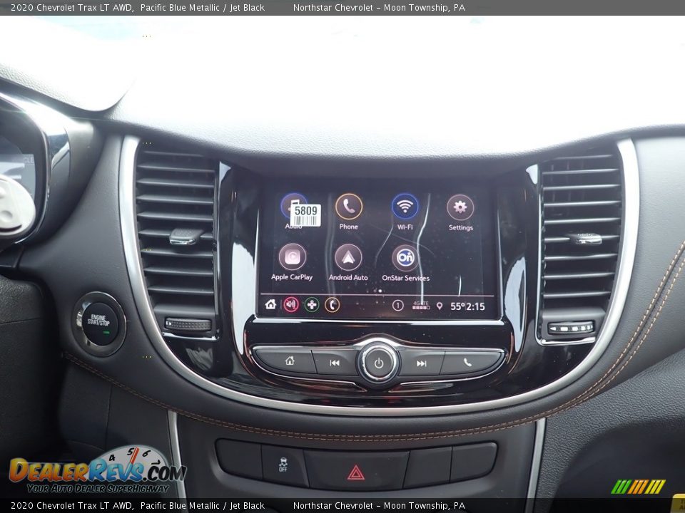 2020 Chevrolet Trax LT AWD Pacific Blue Metallic / Jet Black Photo #16