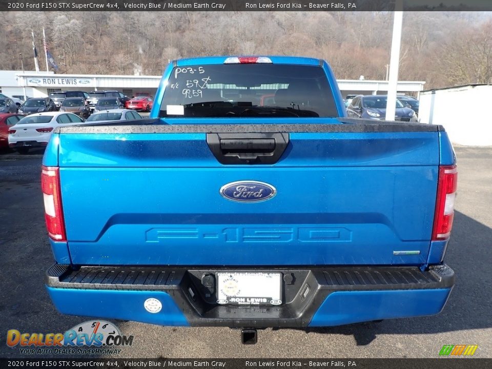 2020 Ford F150 STX SuperCrew 4x4 Velocity Blue / Medium Earth Gray Photo #3