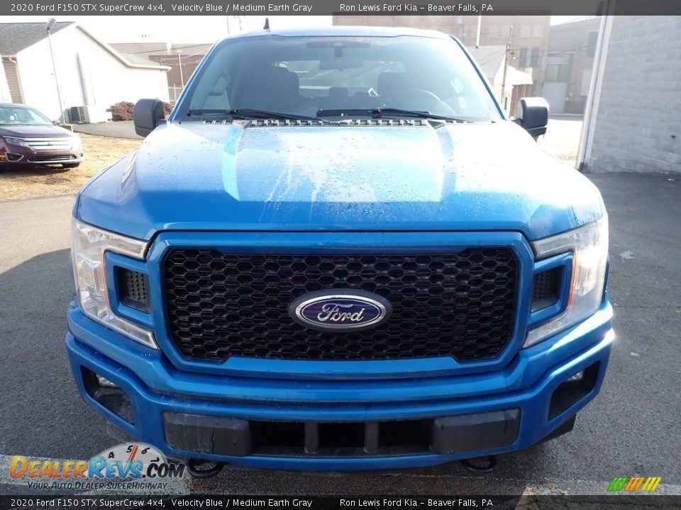2020 Ford F150 STX SuperCrew 4x4 Velocity Blue / Medium Earth Gray Photo #7