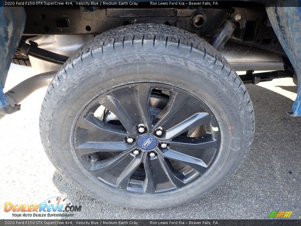 2020 Ford F150 STX SuperCrew 4x4 Velocity Blue / Medium Earth Gray Photo #9