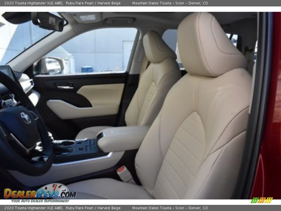 2020 Toyota Highlander XLE AWD Ruby Flare Pearl / Harvest Beige Photo #6