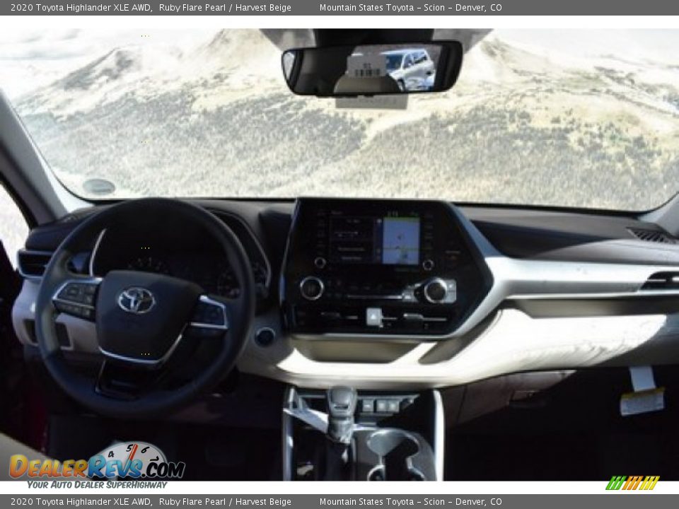 2020 Toyota Highlander XLE AWD Ruby Flare Pearl / Harvest Beige Photo #7