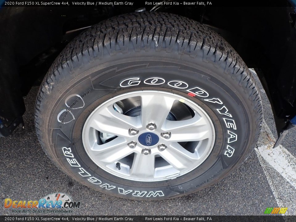 2020 Ford F150 XL SuperCrew 4x4 Velocity Blue / Medium Earth Gray Photo #9