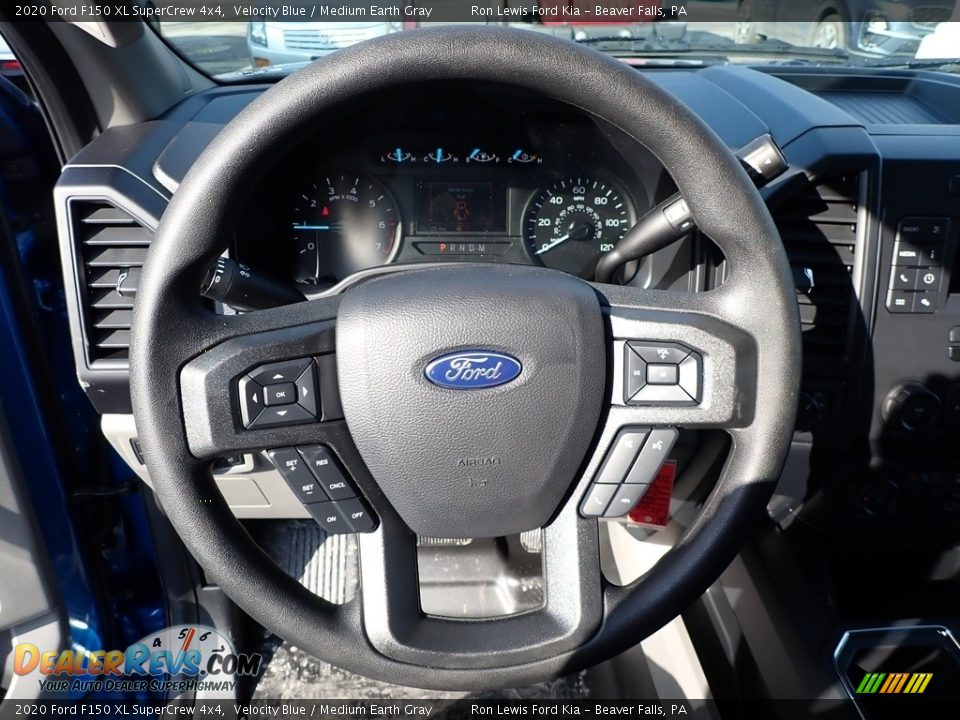 2020 Ford F150 XL SuperCrew 4x4 Velocity Blue / Medium Earth Gray Photo #17