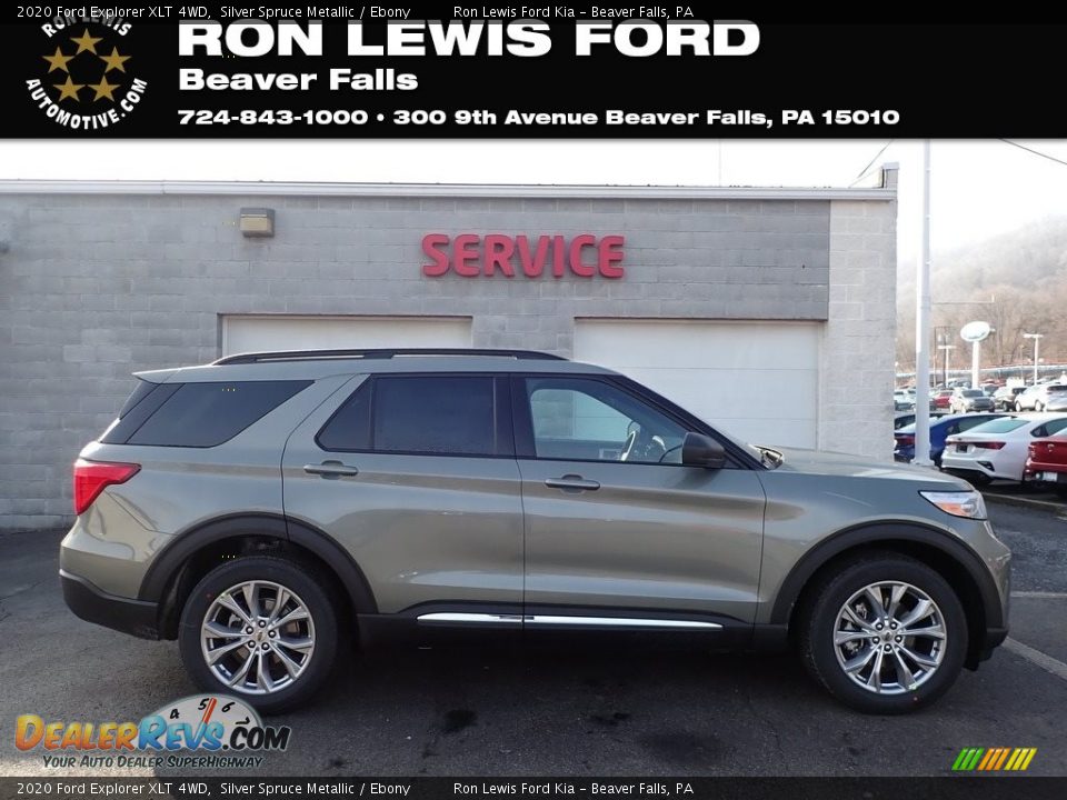 2020 Ford Explorer XLT 4WD Silver Spruce Metallic / Ebony Photo #1