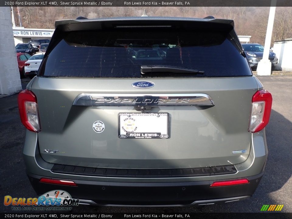 2020 Ford Explorer XLT 4WD Silver Spruce Metallic / Ebony Photo #3