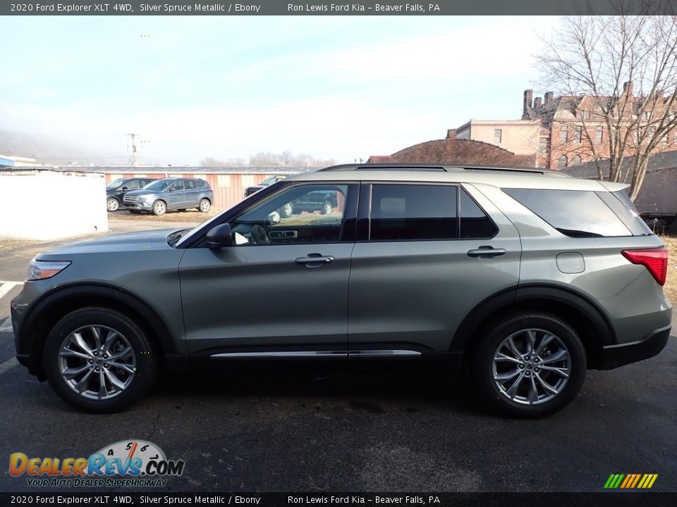2020 Ford Explorer XLT 4WD Silver Spruce Metallic / Ebony Photo #6