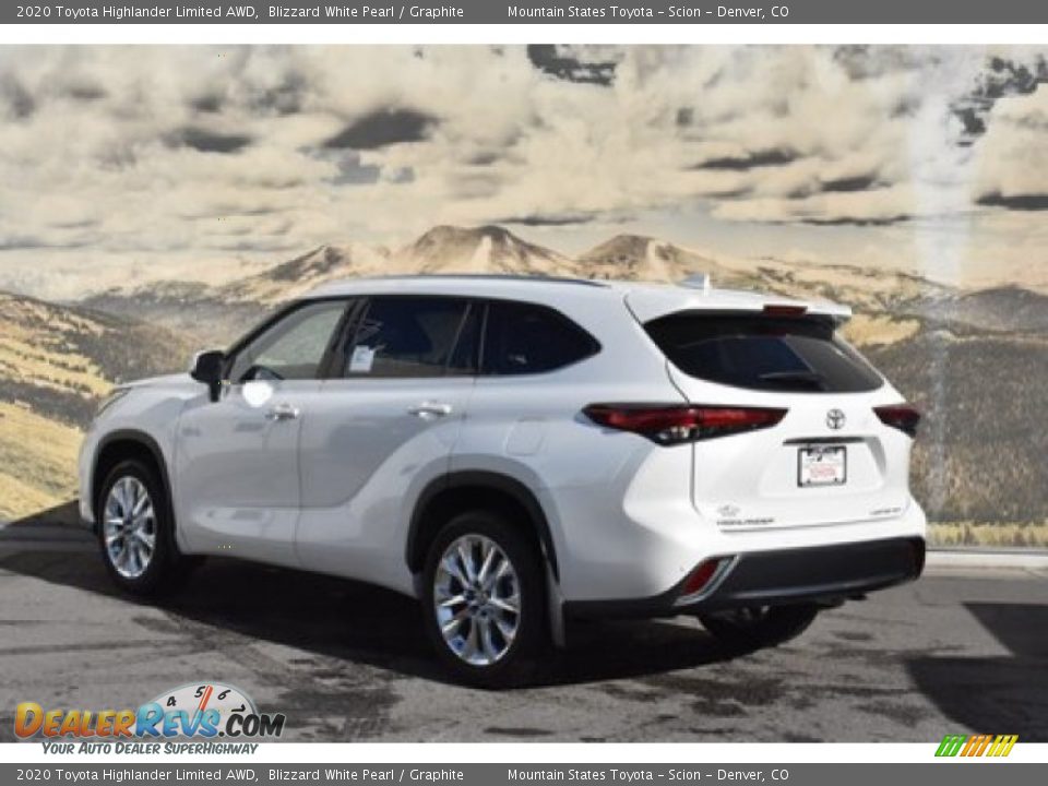 2020 Toyota Highlander Limited AWD Blizzard White Pearl / Graphite Photo #3