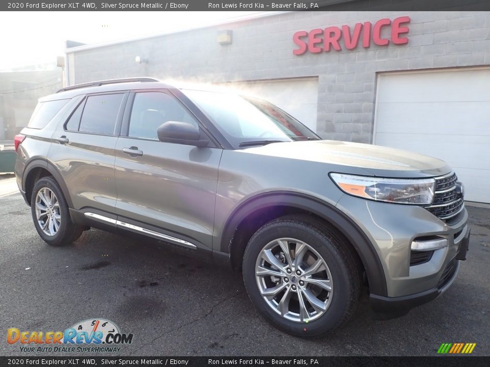 2020 Ford Explorer XLT 4WD Silver Spruce Metallic / Ebony Photo #9