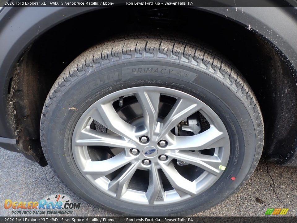 2020 Ford Explorer XLT 4WD Silver Spruce Metallic / Ebony Photo #10