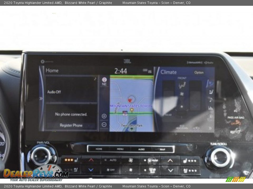 2020 Toyota Highlander Limited AWD Blizzard White Pearl / Graphite Photo #9