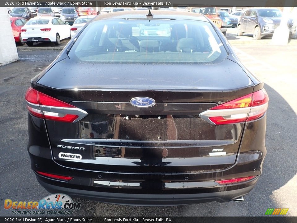 2020 Ford Fusion SE Agate Black / Ebony Stone Photo #3