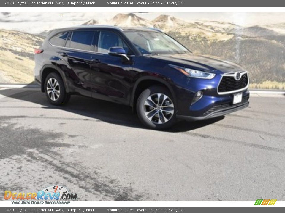 2020 Toyota Highlander XLE AWD Blueprint / Black Photo #1