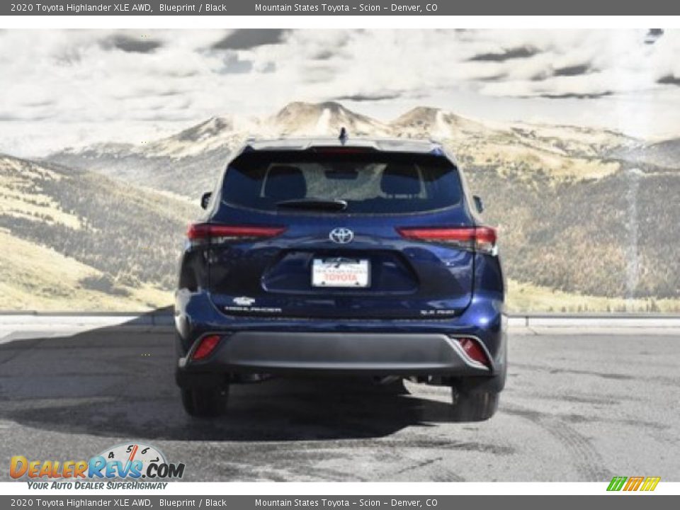 2020 Toyota Highlander XLE AWD Blueprint / Black Photo #4