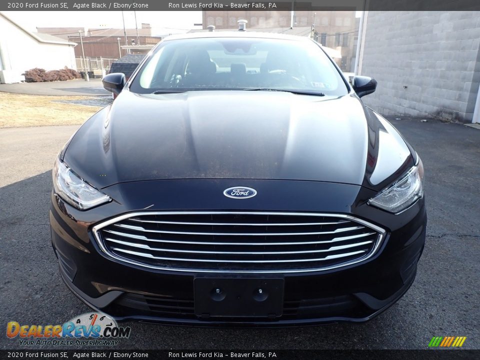 2020 Ford Fusion SE Agate Black / Ebony Stone Photo #8