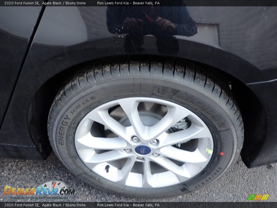 2020 Ford Fusion SE Agate Black / Ebony Stone Photo #10