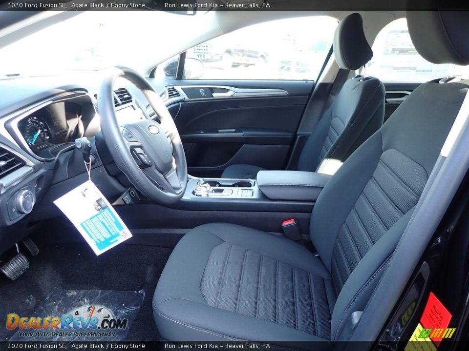 2020 Ford Fusion SE Agate Black / Ebony Stone Photo #13