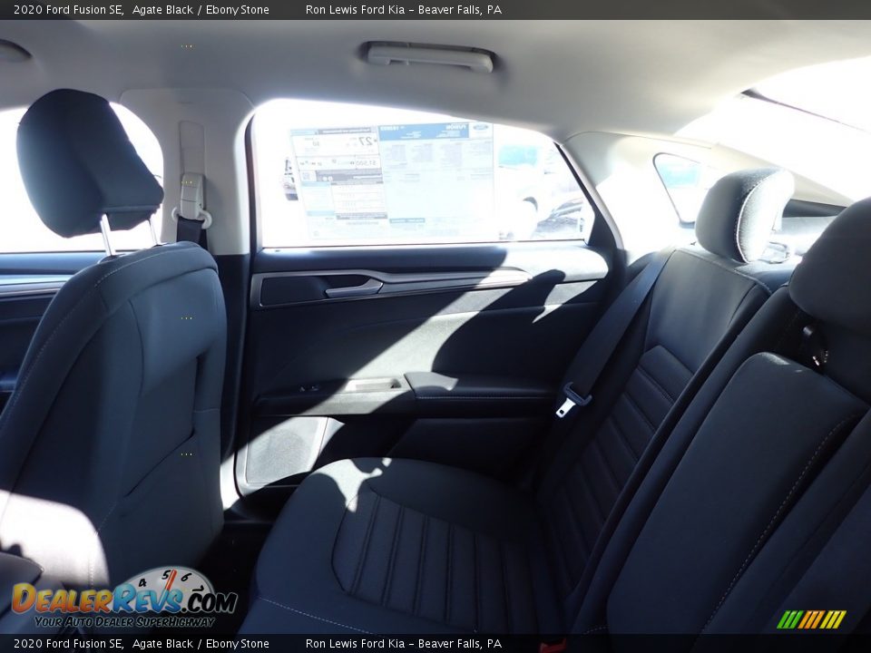 2020 Ford Fusion SE Agate Black / Ebony Stone Photo #14
