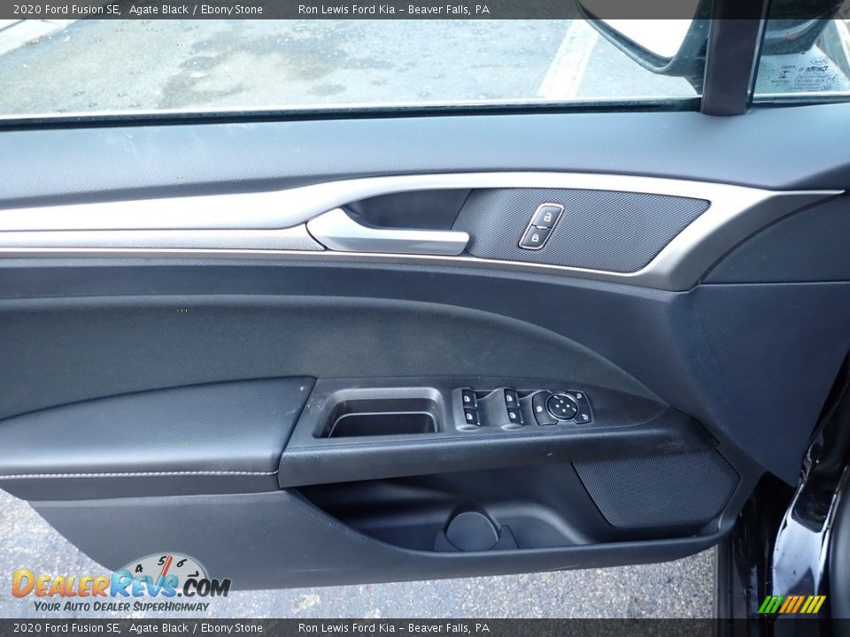 2020 Ford Fusion SE Agate Black / Ebony Stone Photo #16
