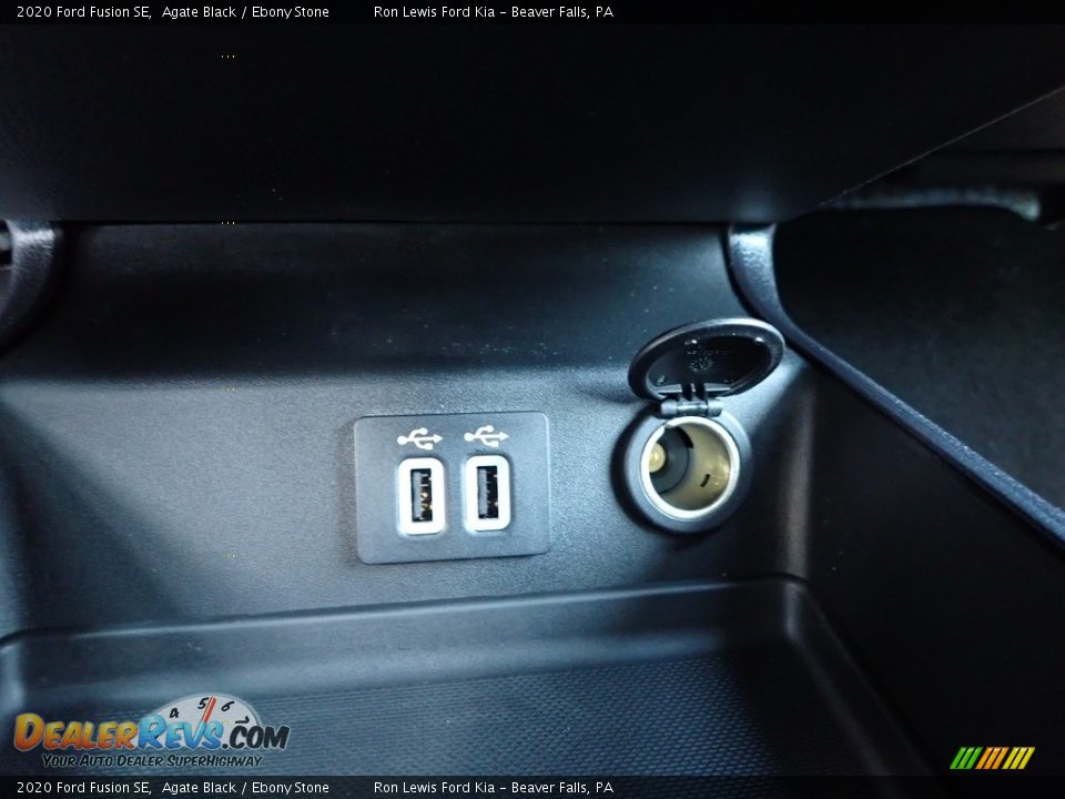 2020 Ford Fusion SE Agate Black / Ebony Stone Photo #18