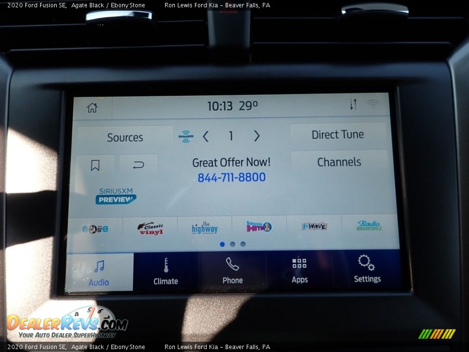 2020 Ford Fusion SE Agate Black / Ebony Stone Photo #19