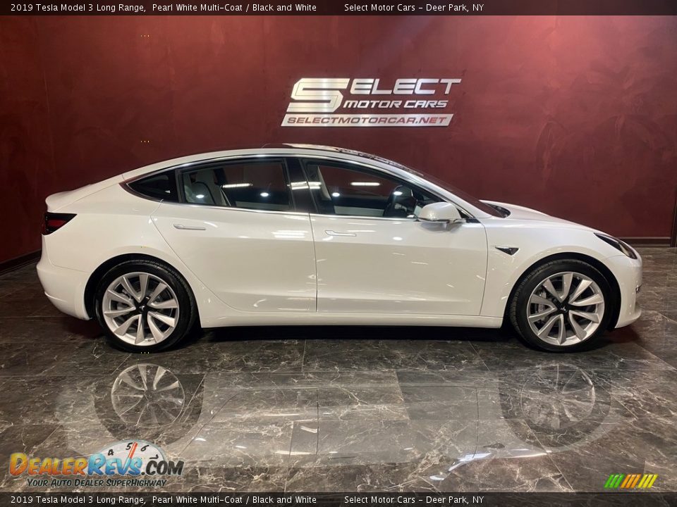Pearl White Multi-Coat 2019 Tesla Model 3 Long Range Photo #2