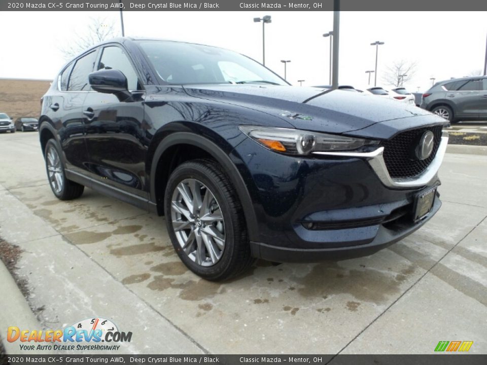 2020 Mazda CX-5 Grand Touring AWD Deep Crystal Blue Mica / Black Photo #1