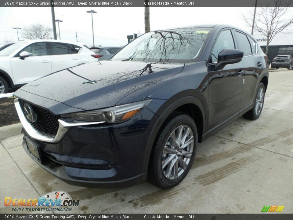 2020 Mazda CX-5 Grand Touring AWD Deep Crystal Blue Mica / Black Photo #3