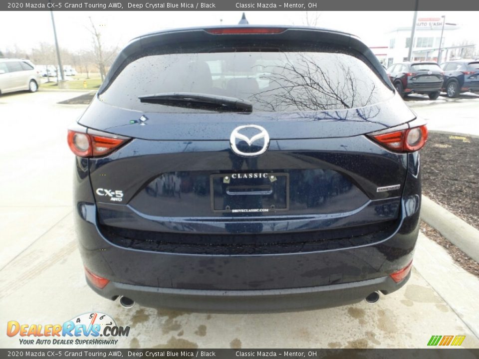 2020 Mazda CX-5 Grand Touring AWD Deep Crystal Blue Mica / Black Photo #6